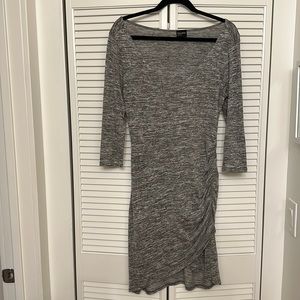 Stretchy faux wrap dress